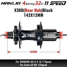 Mozzi Bici 32H 8 Pawls 360T