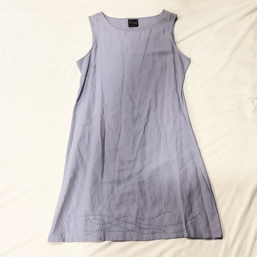 Linen silk tunik dress - linen,