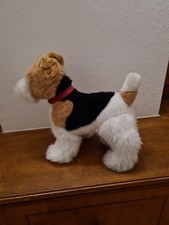 Steiff Fox Terrier Vintage 30cm L x 26cm H Collezione Peluche Cane