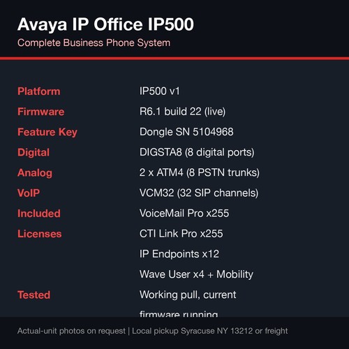 Avaya office ip500 - avaya,