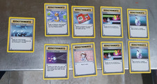 Pokemon pokèmon lotto 9 carte addestramento Set Base Prima Edizione Wizards ITA