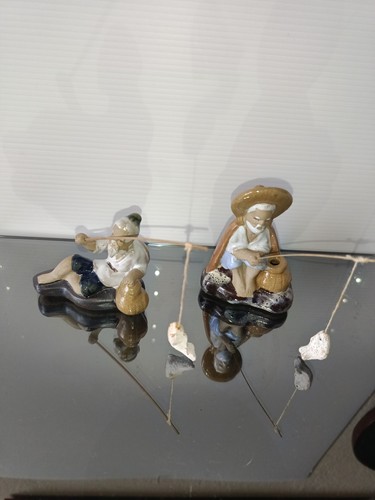 Statuine pescatori orientali - pescatori,