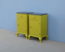 Coppia di comodini mobiletti laccati bicolore Shabby Chic, ‘900!