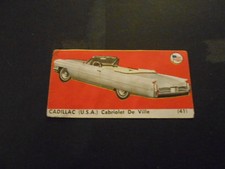 figurina DELL'AUTOMOBILE n.41-CADILLAC CABRIOLET DE VILLE-ED.LAMPO 1958-REC.