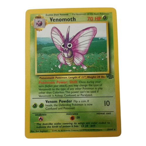 Venomoth jungle rare mp - 29/64,