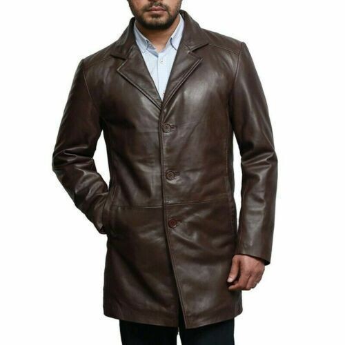 Trench coat uomo pelle - , 100%