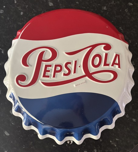 Vintage pepsi cola enamel - pepsi,