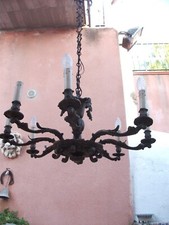 LAMPADARIO ANTICO IN FERRO