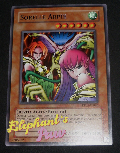 Yugioh sorelle arpie rara - yugioh,