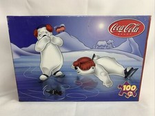 Coca-Cola 100 Pezzi Puzzle Casse Tete Jigsaw Bottiglia Rotante Coca Cola 9,25"X 13" Nuovo