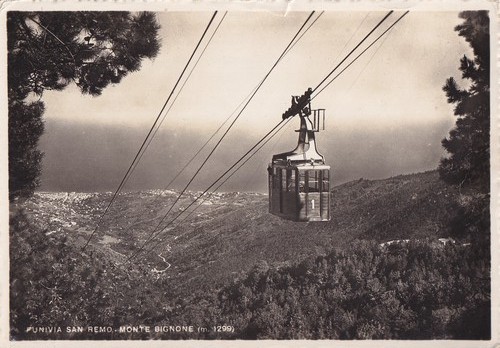 Cartolina sanremo funivia san - cartolina,