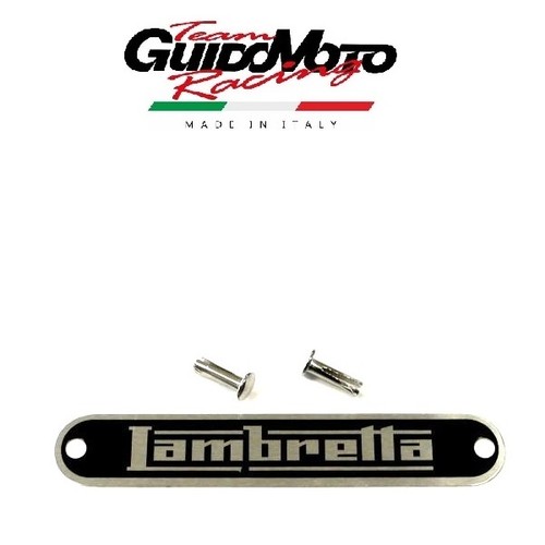 Targhetta sella lambretta - targhetta,