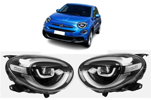 Fiat 500 coppia fari full - 500,