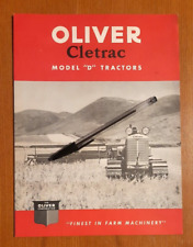 Trattore OLIVER Cletrac modello D catalogo del 1950