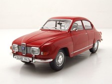 Modellino auto Saab 96 V4 1970 rosso 1:24 scatola bianca