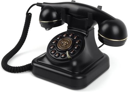Telefono pulsante rotante - telefono, a