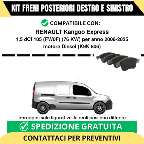 Pastiglie freno posteriori - pastiglie,