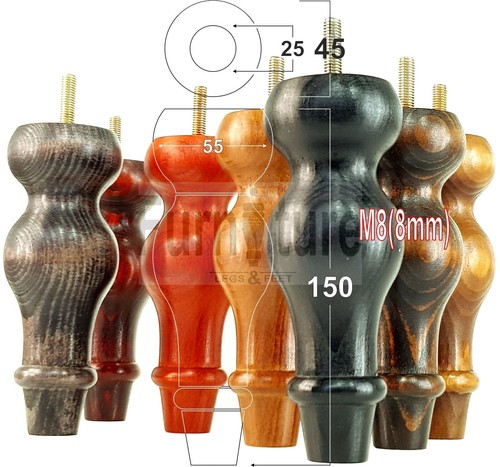 Gambe ricambio per mobili - gambe,