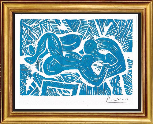 Stampa pablo picasso firmata - firmata, a