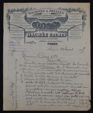 Fattura PARIGI 1909 stampa