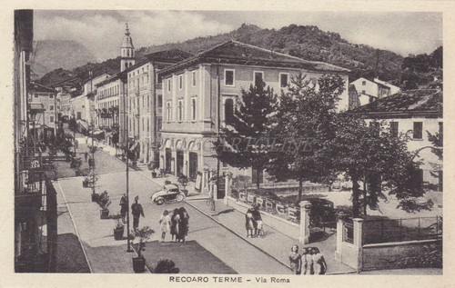 Recoaro terme via roma 1942 - terme,