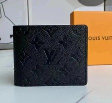 Louis Vuitton Portafoglio Uomo Multiplo Monogram Nero (con Scatola)