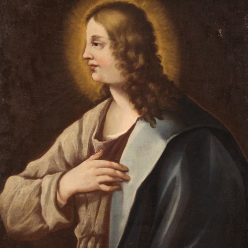 Antico quadro religioso xviii - antico,