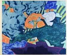 Gianni Dova-Serigrafia su carta-esempl. X/XX-cm.56x80-firma al fronte-no cornice