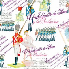 Soldier decorated paper for