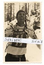 SCI   LACEDELLI DOPO LA DISCESA  LIBERA     A   CORTINA   5-3-1942