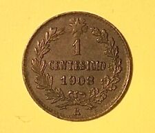Regno D’Italia - Vitt. Emanuele III Centesimi 1 Valore - Anno 1908.