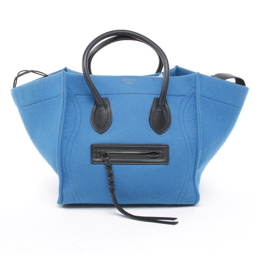 Borsa mano céline blu nera - a,