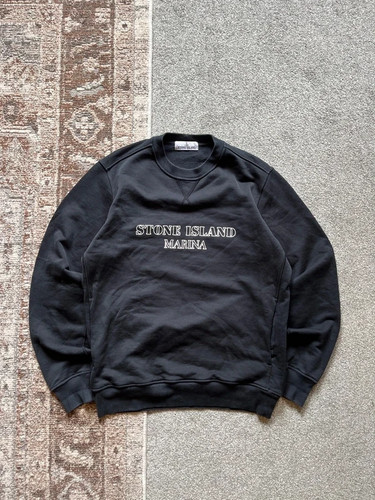 Felpa stone island marina navy - island,