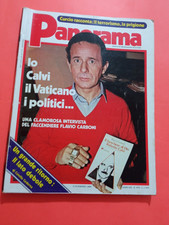 PANORAMA 1984 RENATO CURCIO BR FLAVIO CARBONI CALVI VATICANO IOR PRIMO CONTI