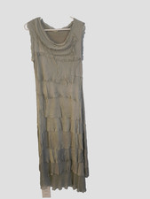 Odotto 100% Silk Ruffled Dress