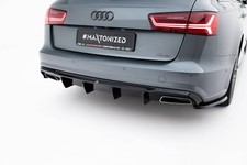 Diffusore posteriore per Audi S6 / A6 S-Line / A6 / Berlina / Avant C7 Facelift con ABE
