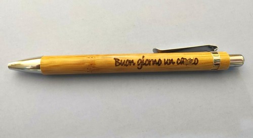Penna incisa laser legno - penna,