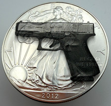 Pistola glock american silver - american,