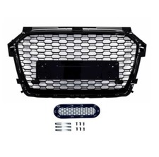 Calandra griglia radiatore Audi A1 8X 2015-2018 nido d'ape nera lucida RS look