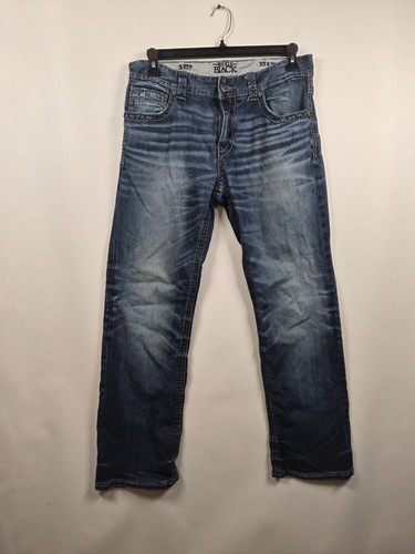 Jeans uomo fibbia nero nove