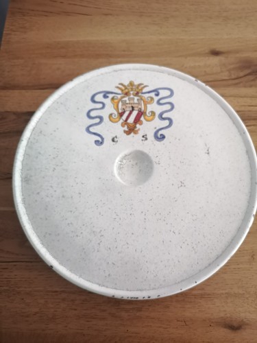 Piatto ceramica umbra - umbra, dipinto