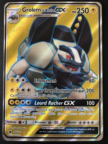 Carte pokemon grolem alola - carte,