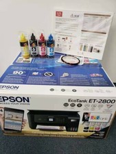 New Epson Printer With 4X100ml