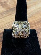 Anello uomo croce argento