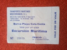 Biglietto Tour in Barca Spiaggia Playa Conta Ibiza Spagna Trasporti marittimi