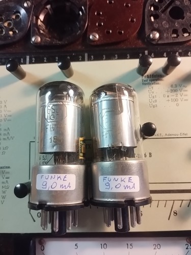 Pair 6sj7gt fivre metal base - pair,