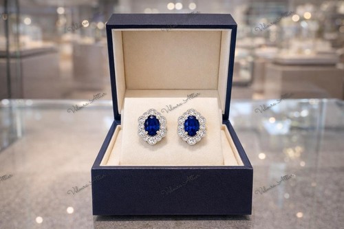 Orecchini sposa con zaffiro - da,