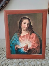 Foto porta foto Cornice Sacro Cuore di Gesù quadro religioso