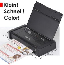 Color Stampante Epson WF-100W USB + WLAN Meno Come Canon ip100 Per Windows 10 11