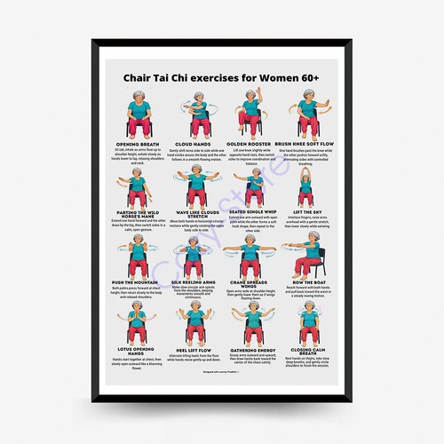 Sedia seduta tai chi chart